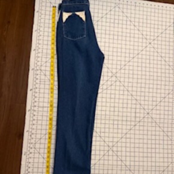 1980s Fancy Ass Jeans with Off-White Leather Pocket Detail - Picture 8 of 16
